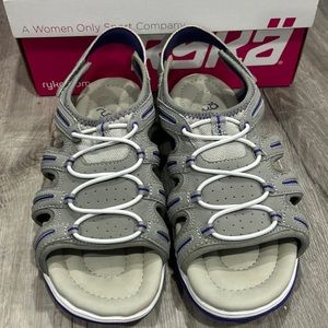 Gray Ryka Sandals Size 10W